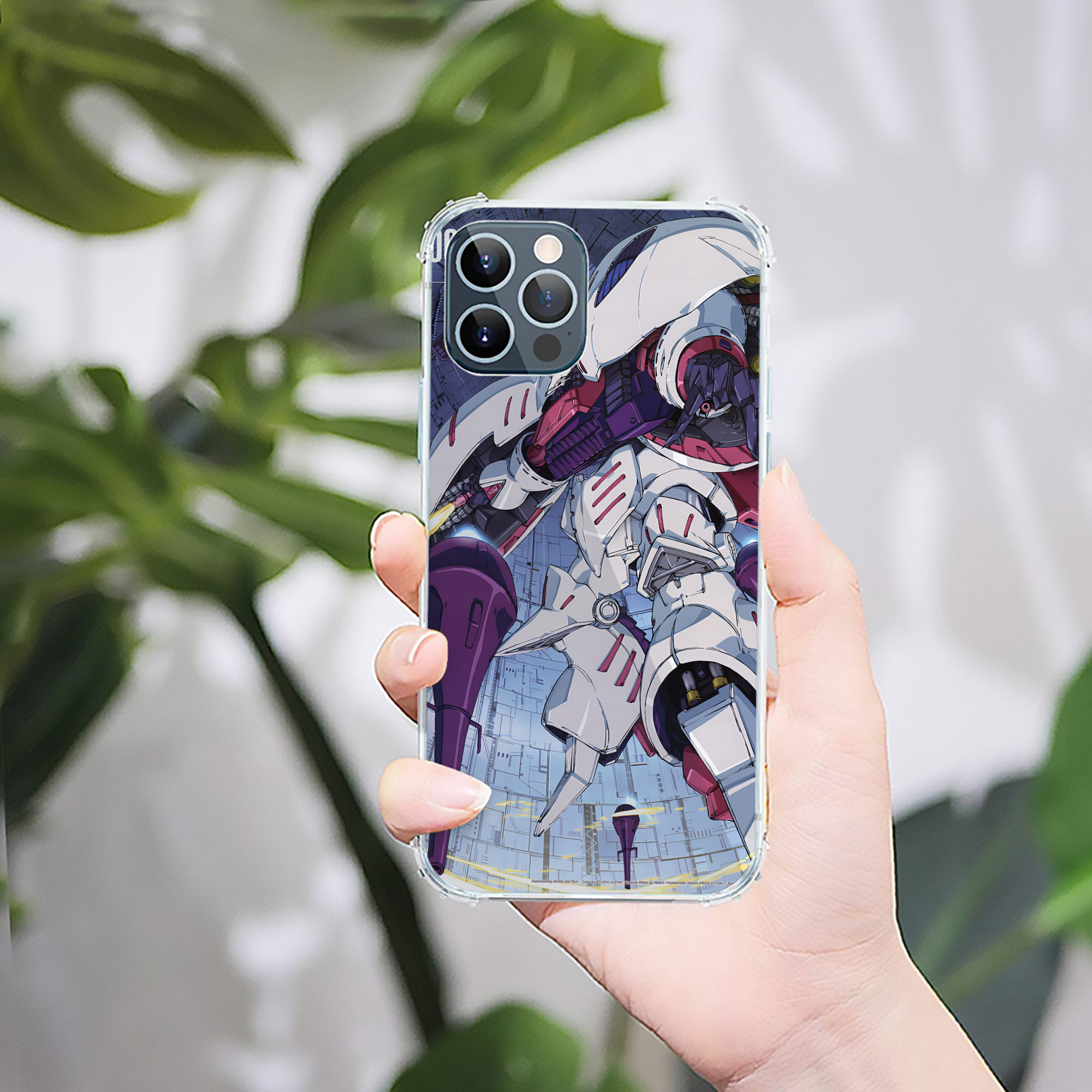 （画像用） 機動戦士ガンダム Mobile Suit Gundam 【iPhone 12シリーズ対応】透明スマホケース（クリアソフトケース）
